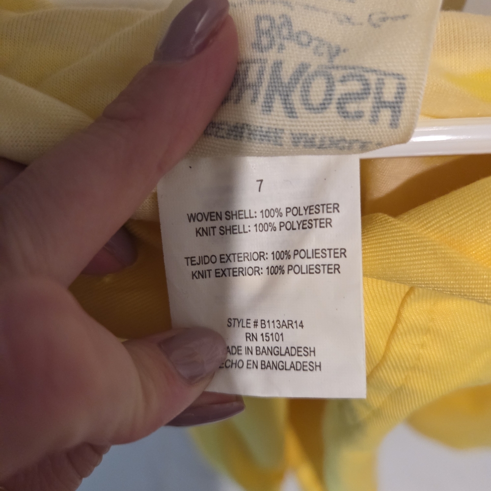 OshKosh B'gosh Yellow Hooded Cape Size 7y - Picture 6 of 6